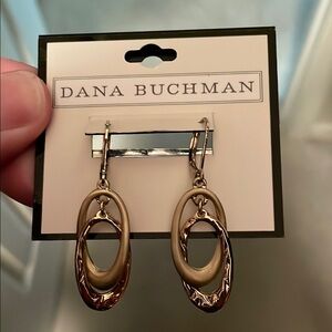 Dana Buchman Gold Oval Earrings